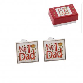 No1 Dad - Blue Eyed Sun Funky Collection Cufflinks