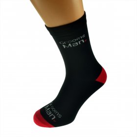 Black Heart Design Woven Wedding Socks - Groomsman