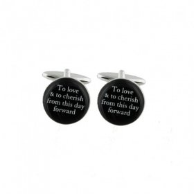 Cufflinks - To Love & To Cherish from this day forward