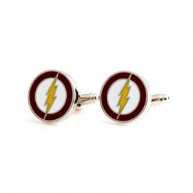 The Flash Enamel Cufflinks 