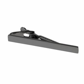 Tie Bar - Plain Gunmetal 57mm