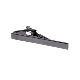 Tie Bar - Plain Gunmetal 48mm