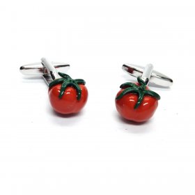 Cufflinks - Tomato Red