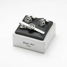 Tie Bar / Cufflink Set - @