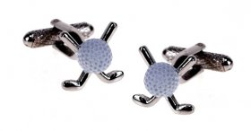 Cufflinks - Golf Clubs and Ball