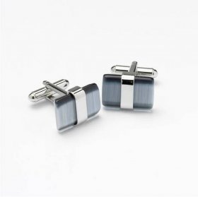 Cufflinks - Cat's Eye Grey