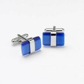 Cufflinks - Cat's Eye Blue