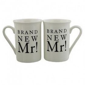 Amore 2 Piece Gift Set - "Brand New Mr & Mr" Mugs