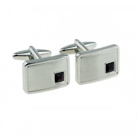 Cufflinks - Birthstone - 01 January - Red Garnet