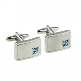 Cufflinks - Birthstone - 03 March - Aquamarine