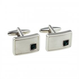 Cufflinks - Birthstone - 05 May - Emerald Green