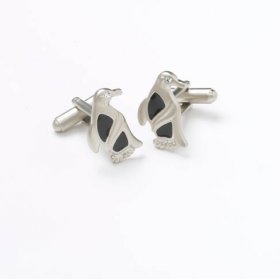 Cufflinks - Penguin with Crystal Eye