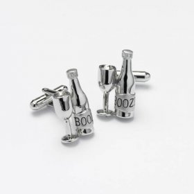 Cufflinks - Booze Bottle and Glass