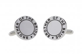 Cufflinks - Black Fill Wedding Cufflinks - Brother of the Bride