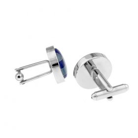 Cufflinks - Round Mosaic Multi-Colour