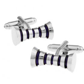 Cufflinks - Purple Spiral