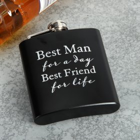 Amore 6oz Hip Flask - Best Man For A Day.... 