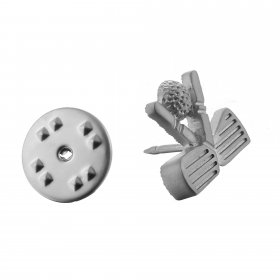 Lapel Pin - Golf Clubs and Ball