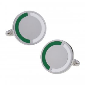 Cufflinks - Club & County - Green & White