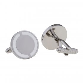 Cufflinks - Club & County - White & White