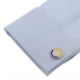 Cufflinks - Club & County - Blue & Yellow