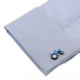 Cufflinks - Tractor Blue