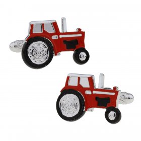 Cufflinks - Tractor Red