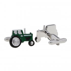 Cufflinks - Tractor Green