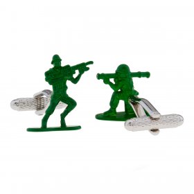 Cufflinks - Green Army Soldier