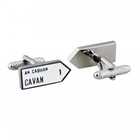 Irish County Road Sign Cufflinks - Cavan