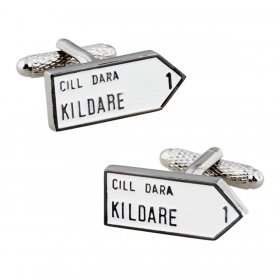 Irish County Road Sign Cufflinks - Kildare