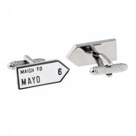 Irish County Road Sign Cufflinks - Mayo