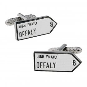 Irish County Road Sign Cufflinks - Offaly