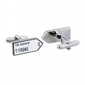 Irish County Road Sign Cufflinks - Tyrone