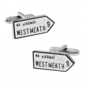 Irish County Road Sign Cufflinks - Westmeath