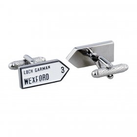 Irish County Road Sign Cufflinks - Wexford