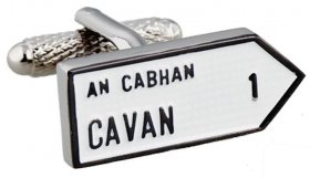  Irish County Road Sign Cufflinks - MIX