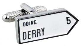  Irish County Road Sign Cufflinks - MIX