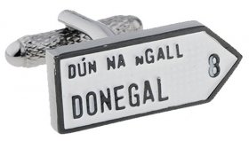  Irish County Road Sign Cufflinks - MIX