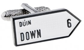  Irish County Road Sign Cufflinks - MIX