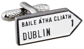  Irish County Road Sign Cufflinks - MIX