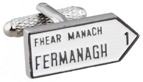  Irish County Road Sign Cufflinks - MIX