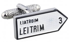  Irish County Road Sign Cufflinks - MIX