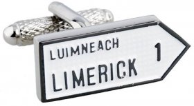  Irish County Road Sign Cufflinks - MIX