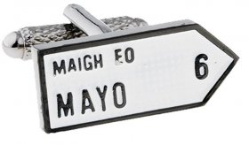  Irish County Road Sign Cufflinks - MIX