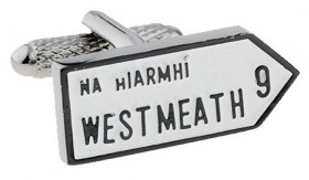  Irish County Road Sign Cufflinks - MIX