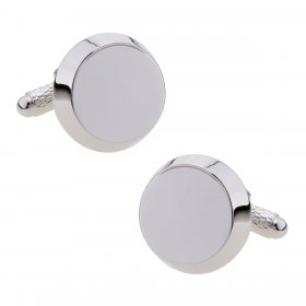 Cufflinks - Round Button Cut