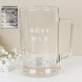 Amore Glass Tankard - Best Man