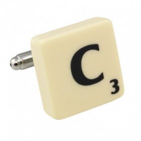 Scrabble Cufflink - Letter C