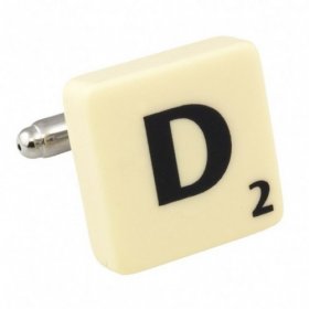 Scrabble Cufflink - Letter D